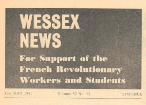 Wessex News header from 31 May 1968