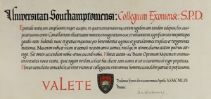 Letter of congratulation from Exeter University College, 20 April 1953