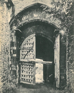 The 14th century gate at Carisbrooke Castle (pc115), one of the many sites associated with hauntings on the Isle of Wight