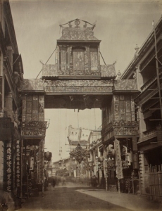 MS 62 MB2/A20 Hong Kong: ‘Street decorations for Chinese New Year’, 1881