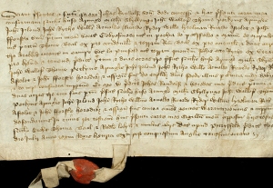 Item from a collection of deeds relating to property in Petersfield and Mapledurham, principally for ‘Gobyesmede', together with lands in Liss and Sheet, Hampshire [MS 36 AO143]