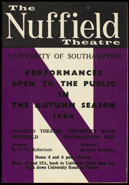 Programme for the Nuffield Theatre