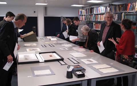 Visitors at the Exploring the Wellington Archive event