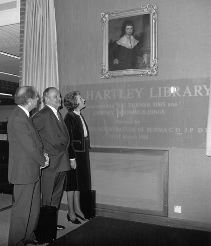Opening of the Hartley Library, 1987