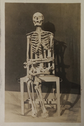 Kelly the skeleton, the Engineering faculty’s mascot, was a regular guest at student balls and dances [MS 1/7/291/22]