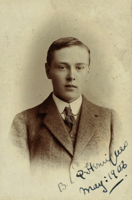 Portrait of Basil Henriques, May 1906 [MS 132 AJ220/2/f1]