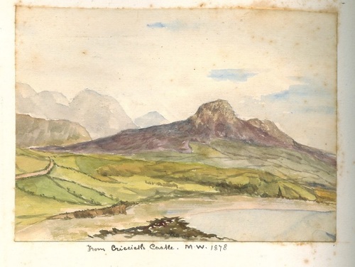 View from Cricceth Castle, 1878, by Julia Cohen [MS 363 A3006/3/5/4 page 45 number 2]