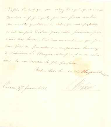 Letter from Simon Bolivar to Lord Wellesley, 22 January 1811 [MS63/9/7]