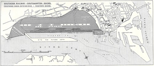 Southern Railway – Southampton Docks. Proposed Dock Extensions – Western Shore, Wessex, Volume 2, 1931-33 [LD 789.9 Univ Coll.]