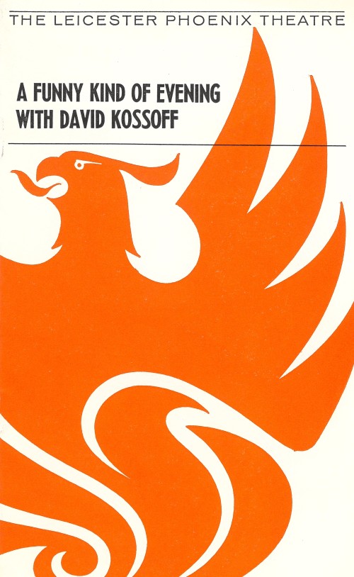 Programme for A Funny Kind of Evening With David Kossoff at The Leicester Phoenix Theatre, July 1969 [MS348 A2084 2/12]