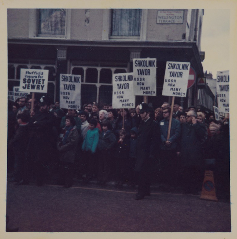 Women's Campaign for Soviet Jewry demonstration at the Soviet embassy, London, 1973