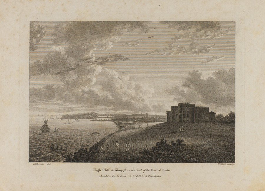 "Highcliffe in Hampshire" drawn by Callander, 1784 [Cope Collection]